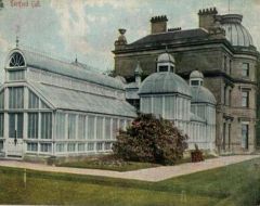 Hartford Hall showing glass conservatory 1900