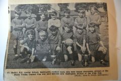 St. Bedes RC School Football Team c1966 7 newspaper