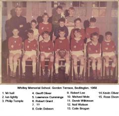 Whitley Memorial 1967-8 Football team