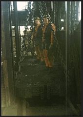 More information about "RUSSELL AND HES MARRA ON TOP OF THE CAGE DOING SHAFT INSPECTION"