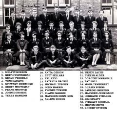 Bedlington Grammar School  - 1961 'X' Class