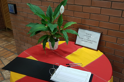 More information about "Book of condolence for London."