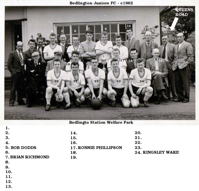 Bedlington Juniors Football team 1960s Queens Road.jpg