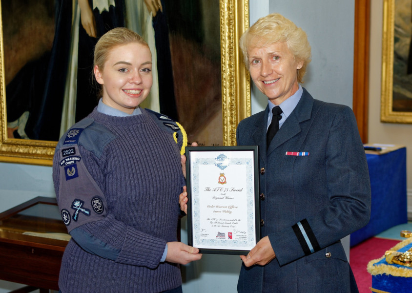 More information about "Bedlington air cadet flying high after award win"