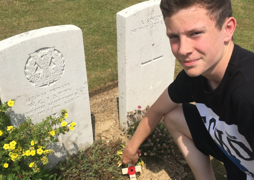 More information about "Bedlington students visit graves of First World War heroes"