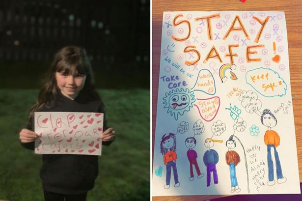 More information about "Girl's 'rainbow of hope' posters move neighbours to tears"