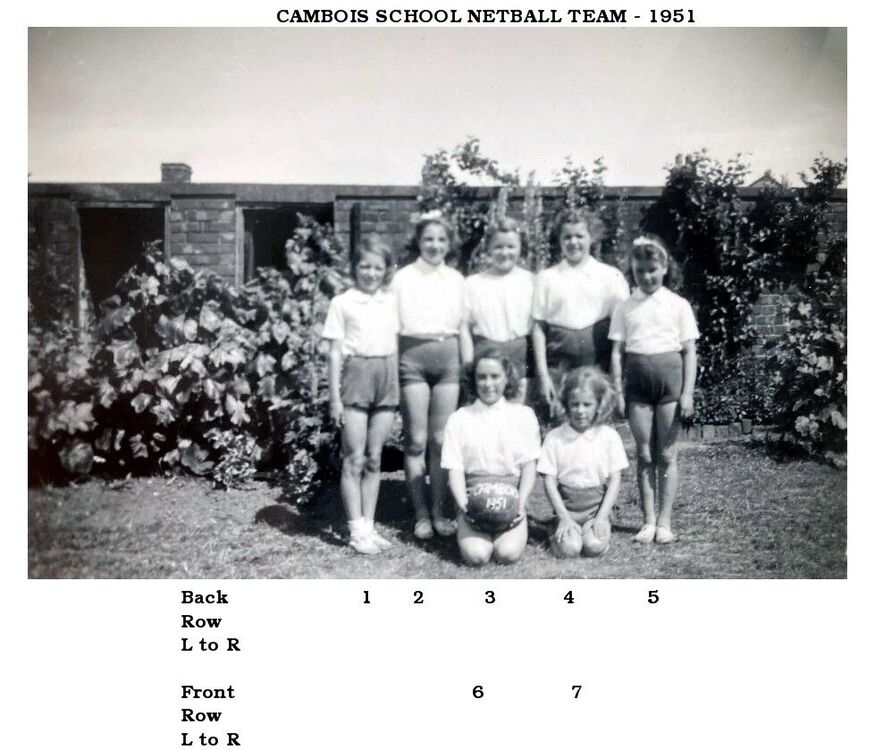 1951 Cambois netball Hilton Dawson named.jpg